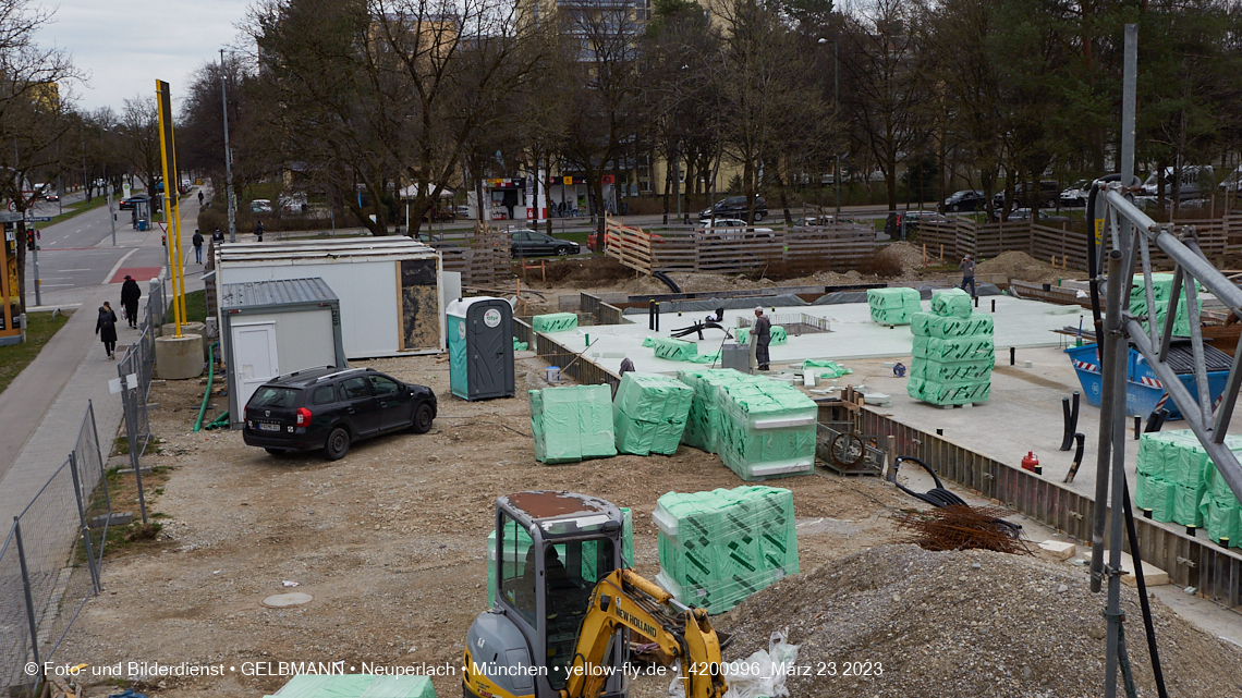 23.03.2023 - Baustelle am Haus für Kinder in Neuperlach